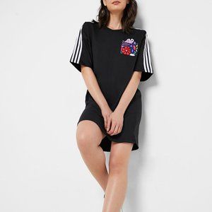 Adidas Originals X Hattie Stewart Black Trefoil Dress l Size S